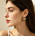 Minimalist Heart Stud Earrings