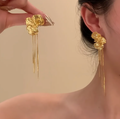 Floral Tassel Earrings