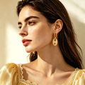 3D Geometric Drop Earrings