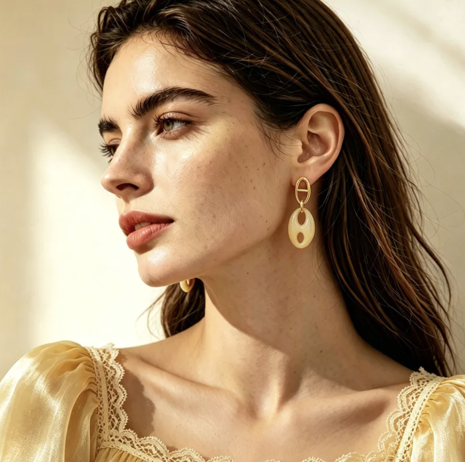 3D Geometric Drop Earrings