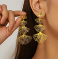 Floral Frill Drop Earrings