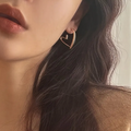 Heart Shape Drop Earrings